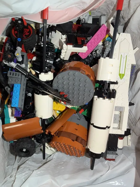 Bulk LEGO Parts Lot Partial Build Parts Star Wars Space Vintage No Minifigs