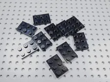 LEGO Lot of 10 Black 2x3 Plates BH