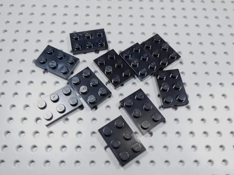 LEGO Lot of 10 Black 2x3 Plates BH