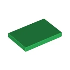 Lego Bricks Parts 10x Dark Green 2x3 Tile Flat Thin Studless 6288100 26603 NEW