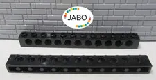 (J15/2/8) LEGO Technic 2 x 3895 Perforated Beam 1x12 Black