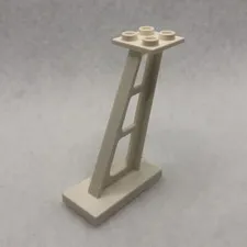 LEGO 4476b White Support 2 x 4 x 5 Stanchion Inclined, 5mm Wide Posts (x1)