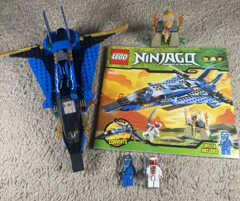 LEGO NINJAGO: Jay's Storm Fighter (9442) - USED - With Instruction Manual