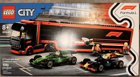 Brand New LEGO CITY: F1 Truck with Rb20 & Amr24 F1 Cars (60445) SHIPS ASAP✈️✈️
