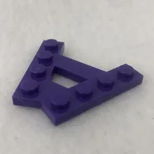 LEGO 15706 Dark Purple Wedge, Plate A-Shape with 2 Rows of 4 Studs (x1)