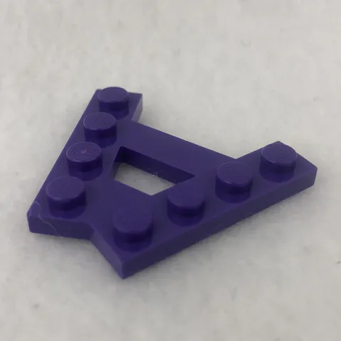 LEGO 15706 Dark Purple Wedge, Plate A-Shape with 2 Rows of 4 Studs (x1)