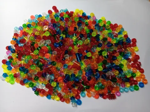 LEGO BULK LOT OF 1000 1X1 ROUND TRANS PLATES MIXED COLORS #4073