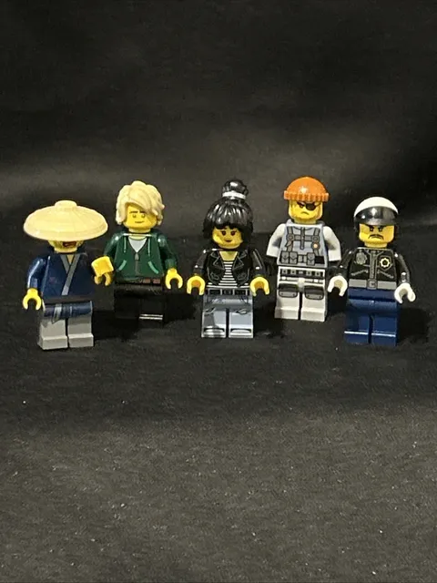 LEGO Minifigure Ninjago Movie Lot of 5 Nya Lloyd Ham Toque Shark Army Thug