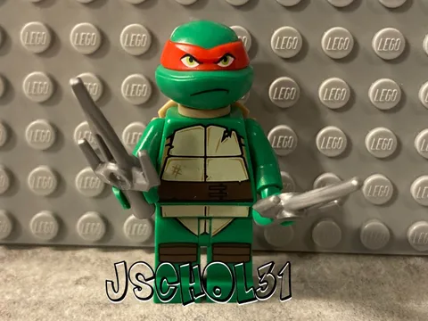 LEGO TMNT Raphael Minifigure from Teenage Mutant Turtles set 79105 (tnt015)