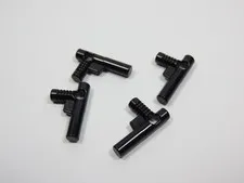 LEGO Lot of 4 Black Nozzle Guns Weapon Minifig Q7
