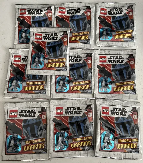 LEGO Star Wars Mandalorian Warrior Foil Bag (912286) - Sealed Lot of 10