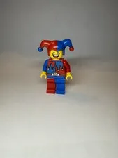LEGO Court Jester Minifigure 7079 Red Blue Hat, Castle Kingdoms Series Cas403a