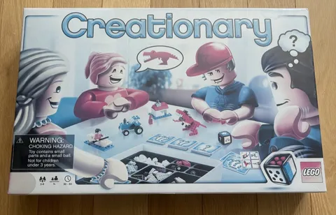LEGO CREATIONARY - #3844 Family Board Game - Brand New Sealed - Rare - Mint Box