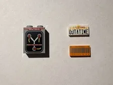 Lego #21103 Back to the Future - 'Unique' Printed Pieces - Flux Capacitor