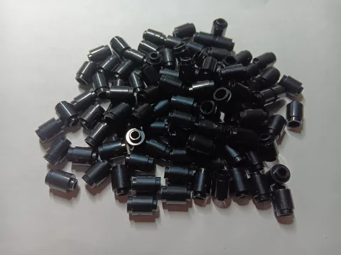 LEGO BULK LOT OF 100 BLACK 1X1 ROUND BRICKS #3062B