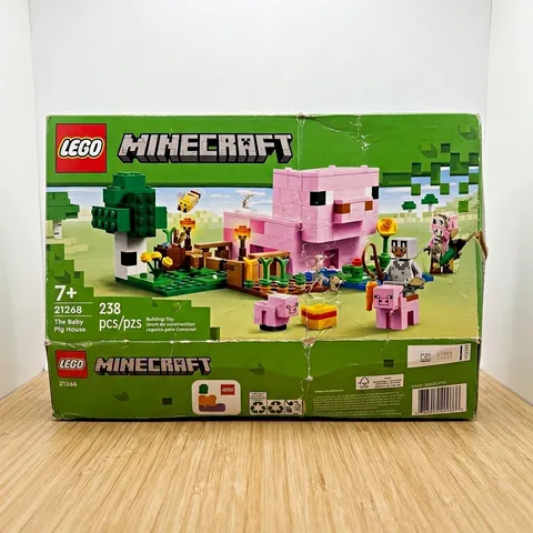 LEGO Minecraft The Baby Pig House (21268)New Sealed Bag 1-4 damage box Complete