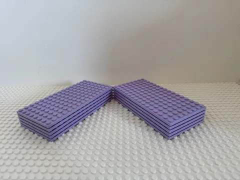 (10) LEGO 8x16 Baseplate Lot-LAVENDER PURPLE- #91405-Friends, Disney Princess