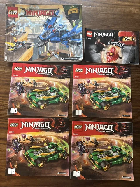 LEGO Ninjago Masters of Spinjitzu Instruction Manuals Lot 7 Books Genuine LEGO