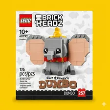 Lego BrickHeadz 40792 Dumbo Disney RETIRED - NEW