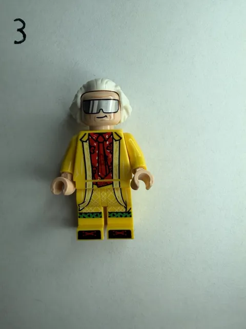 LEGO NEW Doc Brown Coat Minifigure Btf002 Back To The Future DeLorean 10300