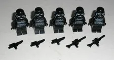 2007 Lego Star Wars IMPERIAL SHADOW TROOPER Lot of 5 Minifigures 7664 7607