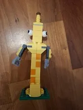 Funny LEGO Figure with Bobble Eyes - Yellow Creature Building Kit Yellow