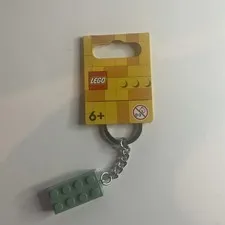 LEGO 2x4 Sand Green Keyring Key Chain 854159