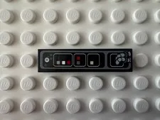 LEGO Tile 1 x 4 with SW Millennium Falcon Control Panel and Cables 2431pb0595