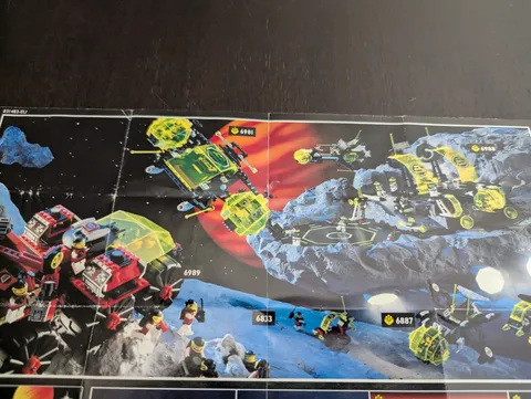 Vintage (1991) LEGO SPACE M-Tron & Blacktron II Sets Poster - RARE