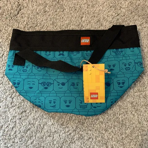 New  Lego VIP Limited Edition Cinch Bucket Draw String Bag Teal