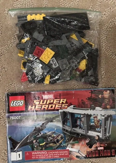 LEGO Marvel: Iron Man: Malibu Mansion Attack (76007) helicopter only build