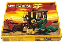 LEGO 6056 Castle Dragon Wagon 1993 Dragon Knights Vintage Medieval Rare Set 