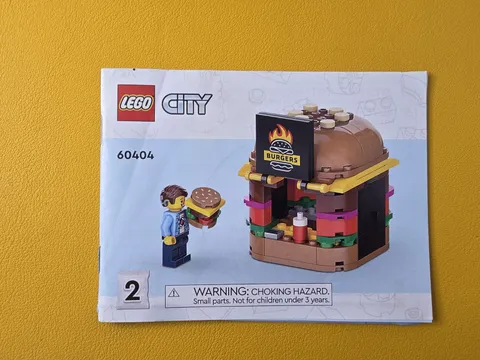LEGO City Burger Truck 60383  Book 2 Instruction Booklet Manual Only