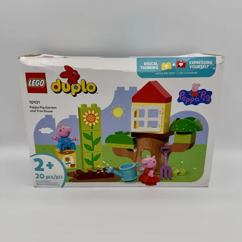 LEGO 10431 Duplo Peppa Pig Garden and Tree House Open Box COMPLETE Retired