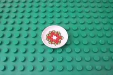 Duplo House Strawberries Fruit Plate Dish White Food Hearts Candy Treats Desert