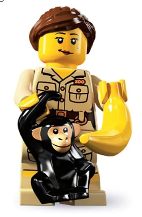 LEGO Series 5 Minifigure 8805 Zookeeper Sealed Foil Pack Zoo Keeper