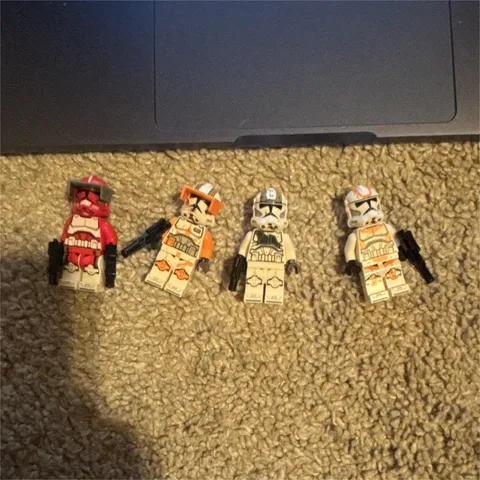 LEGO Star Wars 212th Cline Gunnar, 212th Phase 2, Commander Cody, Commander Fox