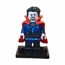 LEGO Doctor Strange Minifigure Figure with Red Cloak Plastic