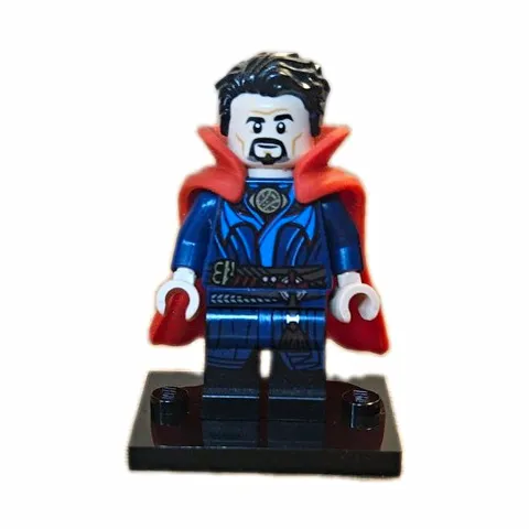 LEGO Doctor Strange Minifigure Figure with Red Cloak Plastic