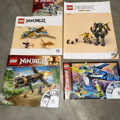 LEGO Ninjago Instruction Manuals Lot 71794 71770 71736 71761 Books Only