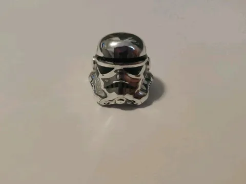 LEGO Star Wars Chrome Silver Stormtrooper Helmet Only RARE 2009 Promo 30408px6