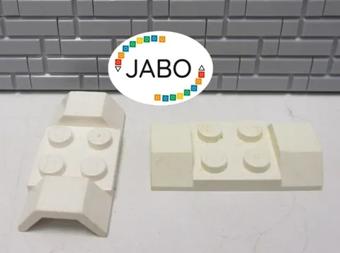 (B8/7) LEGO 2 x 3787 Mudguard 2x4 white 4549 6388 1952 600 10159