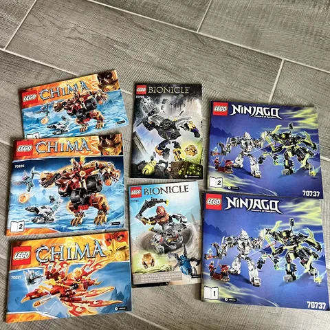Lego Chima Ninjango Bionicle Manual Building Books Lot Of 7 Instructions