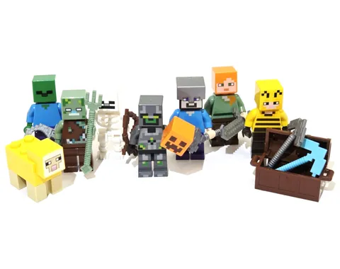 LEGO Minecraft Minifigure Lot w/ Accessories Authentic LEGO Collectible Figures