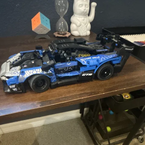 LEGO Technic Style Blue & Black Race Car Built "Richard Mille" "GTR"