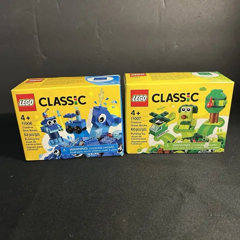 2 LEGO Classic (11006) & (11007) Creative Bricks Building Toy Set 52 & 60 Pieces