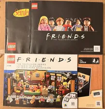 LEGO Ideas Sitcom Friends, Seinfeld, The Office - Instruction Booklets LOT of 4