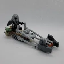 LEGO Star Wars 75436 Mandalorian Grogu Speeder w/Minifigs (No Box, No Extra Pcs)