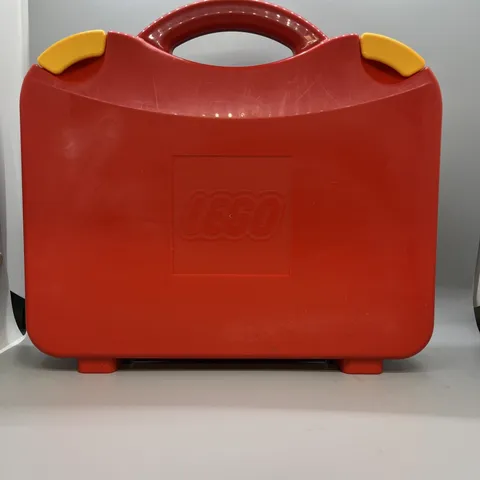 LEGO Red Travel Carrying Case Storage Container With Dividers Missing 1