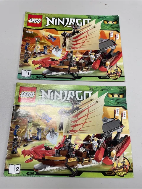 Lego Ninjago's DESTINY'S BOUNTY #9446 MANUALS ONLY!